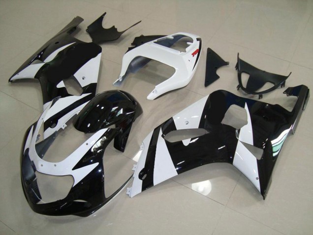 2001-2003 White and Black Suzuki GSXR 600-750 Fairings 2001-2003 White and Black Suzuki GSXR 600-750 Fairings