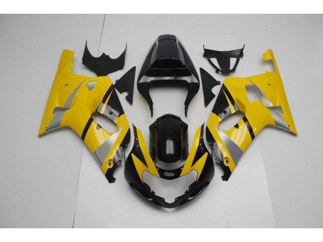 2001-2003 Yellow and Black Suzuki GSXR 600-750 Fairings 2001-2003 Yellow and Black Suzuki GSXR 600-750 Fairings