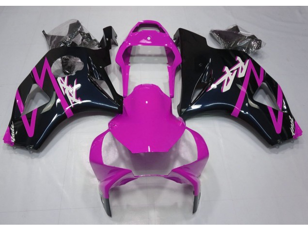 2002-2003 Gloss Black and Pink Honda CBR954 Fairings