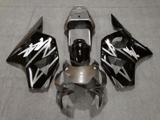 2002-2003 Gloss Silver and Black Honda CBR954 Fairings
