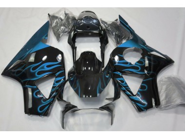 2002-2003 Light Blue Flame Honda CBR954 Fairings