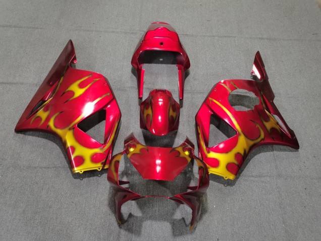 2002-2003 Red & Gold Style Honda CBR954 Fairings