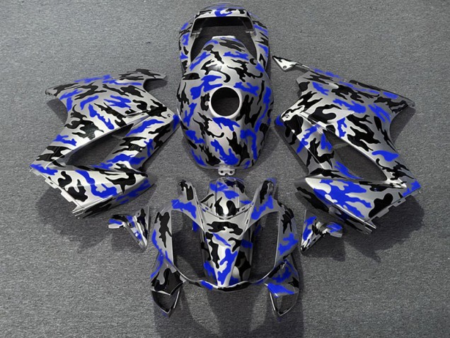 2002-2012 Blue Camo Honda VFR800 Fairings