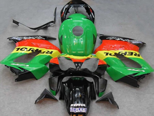2002-2012 Green Repsol Honda VFR800 Fairings 2002-2012 Green Repsol Honda VFR800 Fairings