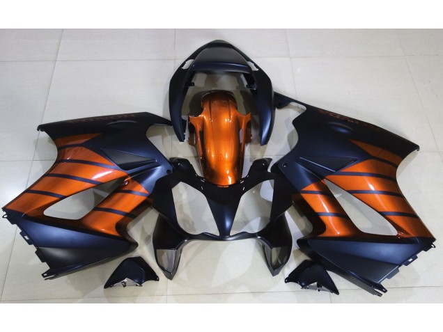 2002-2012 Matte Black & Orange Honda VFR800 Fairings 2002-2012 Matte Black & Orange Honda VFR800 Fairings