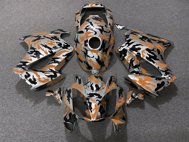 2002-2012 Orange Camo Honda VFR800 Fairings 2002-2012 Orange Camo Honda VFR800 Fairings
