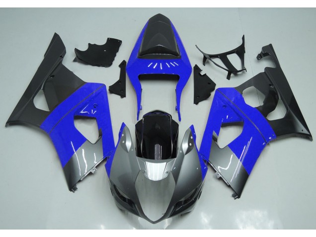 2003-2004 Blue Silver and Black Suzuki GSXR 1000 Fairings 2003-2004 Blue Silver and Black Suzuki GSXR 1000 Fairings