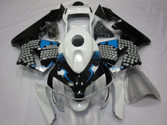 2003-2004 Blue White and Black Splatter Honda CBR600RR Fairings 2003-2004 Blue White and Black Splatter Honda CBR600RR Fairings