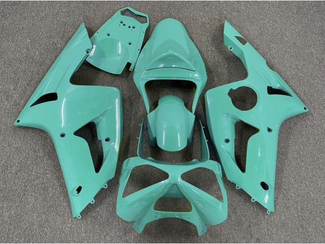 2003-2004 Gloss Cyan Plain Kawasaki ZX6R Fairings 2003-2004 Gloss Cyan Plain Kawasaki ZX6R Fairings