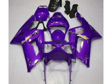 2003-2004 Gloss Purple Kawasaki ZX6R Fairings