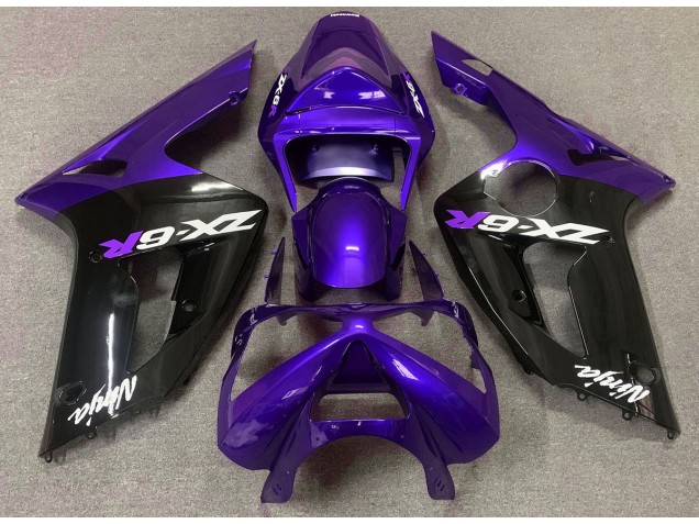 2003-2004 Gloss Purple and Black Kawasaki ZX6R Fairings 2003-2004 Gloss Purple and Black Kawasaki ZX6R Fairings