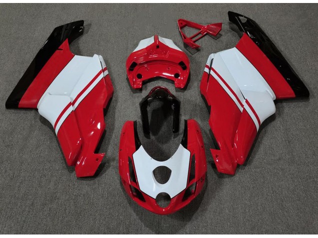 2003-2004 Gloss Red & White Ducati 749 999 Fairings