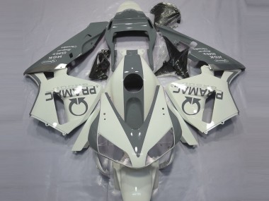2003-2004 Gloss White and Grey PRAMAC Honda CBR600RR Fairings
