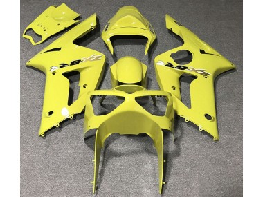 2003-2004 Gloss Yellow Kawasaki ZX6R Fairings