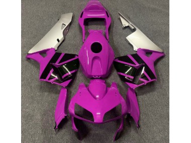 2003-2004 Hot Pink & Matte Silver Honda CBR600RR Fairings