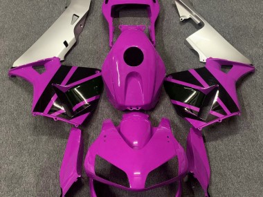 2003-2004 Hot Pink & Matte Silver Honda CBR600RR Fairings