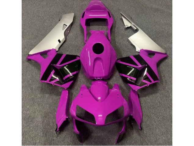2003-2004 Hot Pink & Matte Silver Honda CBR600RR Fairings