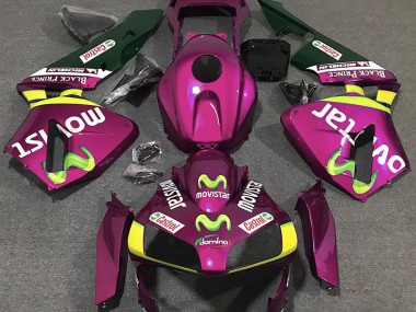 2003-2004 Hot Pink Movistar Honda CBR600RR Fairings