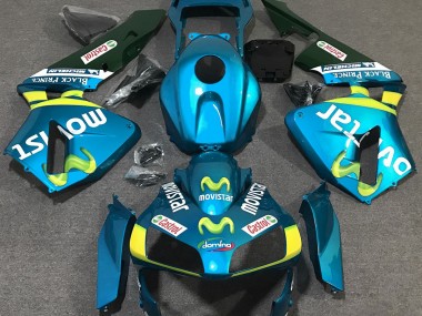 2003-2004 Light Blue Movistar Honda CBR600RR Fairings