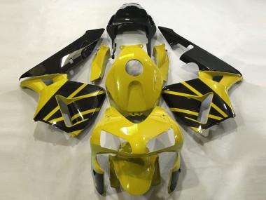 2003-2004 Mustard Yellow & Gloss Black Honda CBR600RR Fairings