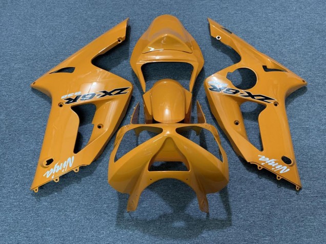 2003-2004 Orange Kawasaki ZX6R Fairings 2003-2004 Orange Kawasaki ZX6R Fairings