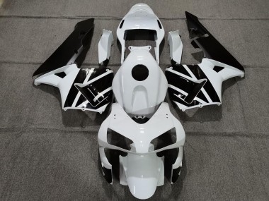 2003-2004 Pearl White and Black Honda CBR600RR Fairings