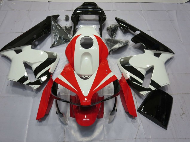 2003-2004 White Red and Black OEM Honda CBR600RR Fairings