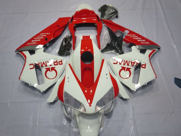 2003-2004 White and Red Pramac Honda CBR600RR Fairings