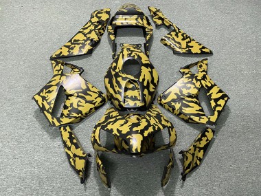 2003-2004 Yellow Camo Honda CBR600RR Fairings