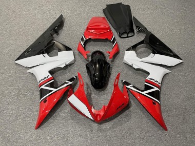 2003-2005 Red White and Black Yamaha R6 Fairings