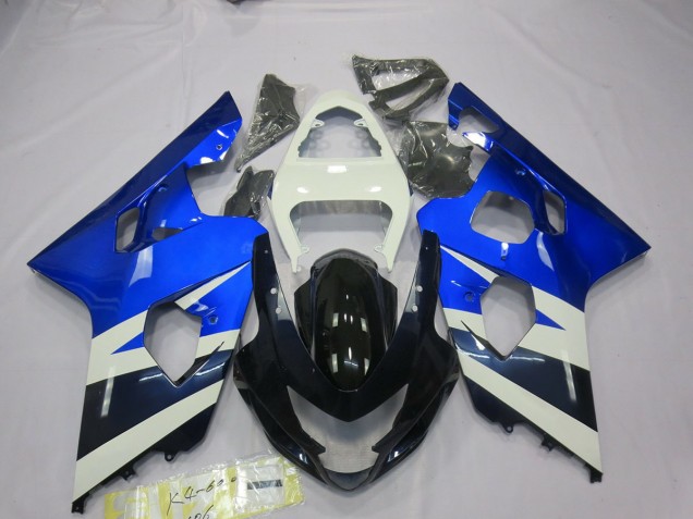 2004-2005 Blue White GSXR Suzuki GSXR 600-750 Fairings 2004-2005 Blue White GSXR Suzuki GSXR 600-750 Fairings