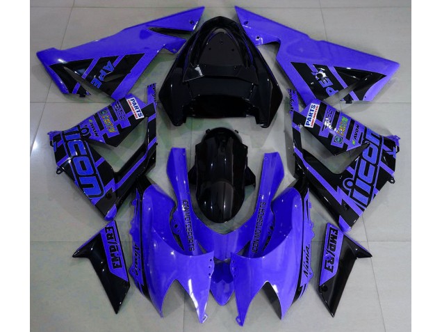 2004-2005 Blue and Black & Kawasaki ZX10R Fairings 2004-2005 Blue and Black & Kawasaki ZX10R Fairings