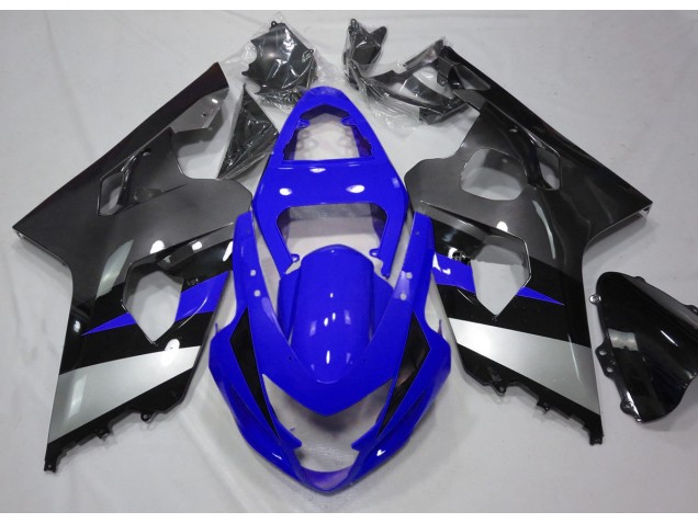 2004-2005 Blue and Silver Suzuki GSXR 600-750 Fairings 2004-2005 Blue and Silver Suzuki GSXR 600-750 Fairings