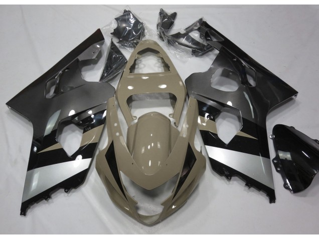 2004-2005 Desert Tan and Silver Suzuki GSXR 600-750 Fairings 2004-2005 Desert Tan and Silver Suzuki GSXR 600-750 Fairings