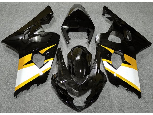 2004-2005 Gloss Black & Yellow Suzuki GSXR 600-750 Fairings 2004-2005 Gloss Black & Yellow Suzuki GSXR 600-750 Fairings