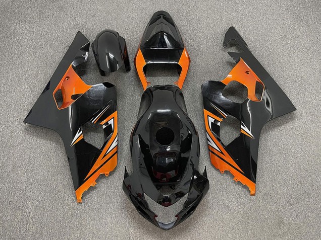 2004-2005 Gloss Black and Orange Suzuki GSXR 600-750 Fairings 2004-2005 Gloss Black and Orange Suzuki GSXR 600-750 Fairings