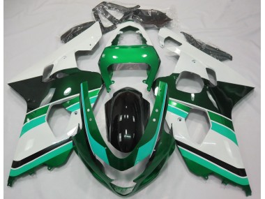 2004-2005 Gloss Green & Green Suzuki GSXR 600-750 Fairings