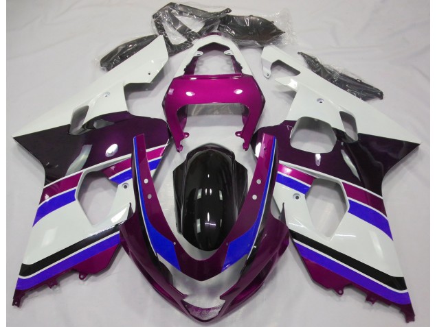2004-2005 Gloss Pink and Blue Suzuki GSXR 600-750 Fairings 2004-2005 Gloss Pink and Blue Suzuki GSXR 600-750 Fairings