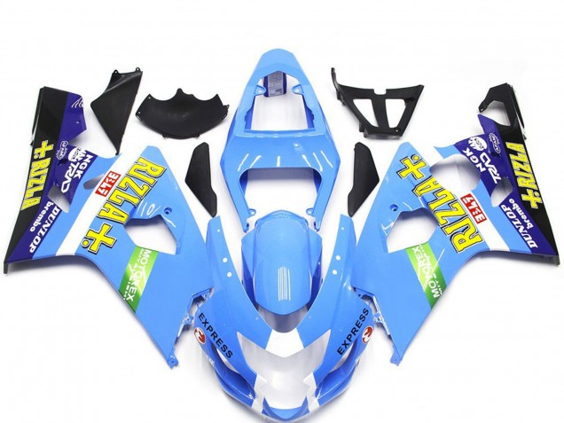 2004-2005 Light Blue Rizla Style Suzuki GSXR 600-750 Fairings 2004-2005 Light Blue Rizla Style Suzuki GSXR 600-750 Fairings