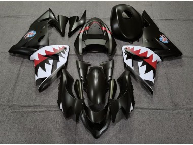 2004-2005 Matte Black Betty Bomber Kawasaki ZX10R Fairings