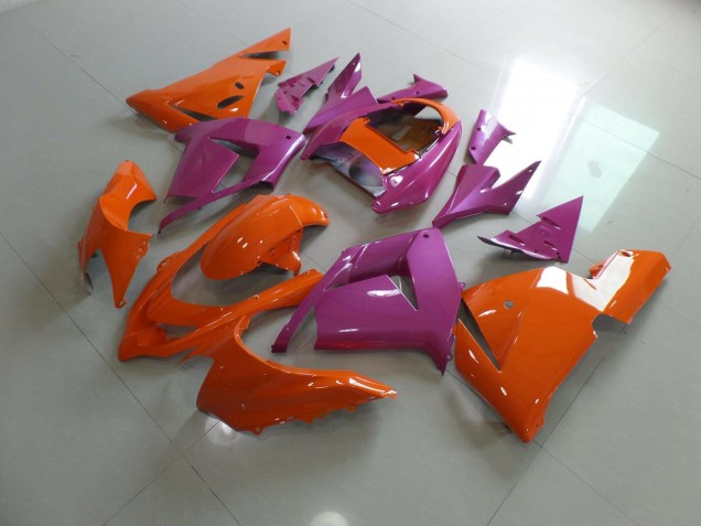 2004-2005 Orange Pink Kawasaki ZX10R Fairings 2004-2005 Orange Pink Kawasaki ZX10R Fairings