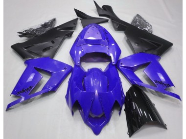 2004-2005 Pearl Blue & Black Kawasaki ZX10R Fairings