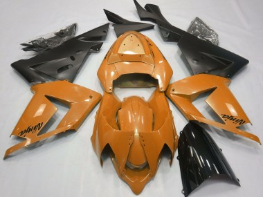 2004-2005 Pearl Orange & Black Kawasaki ZX10R Fairings