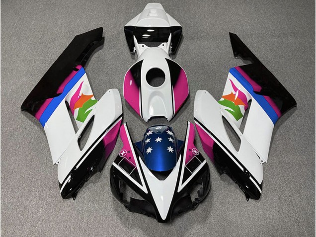 2004-2005 Pink and Blue Flag Honda CBR1000RR Fairings 2004-2005 Pink and Blue Flag Honda CBR1000RR Fairings