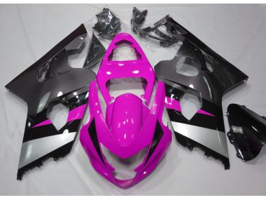 2004-2005 Pink and Silver Suzuki GSXR 600-750 Fairings