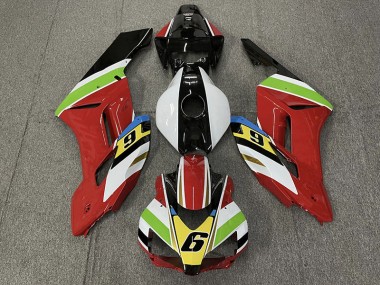 2004-2005 Red 6 Honda CBR1000RR Fairings