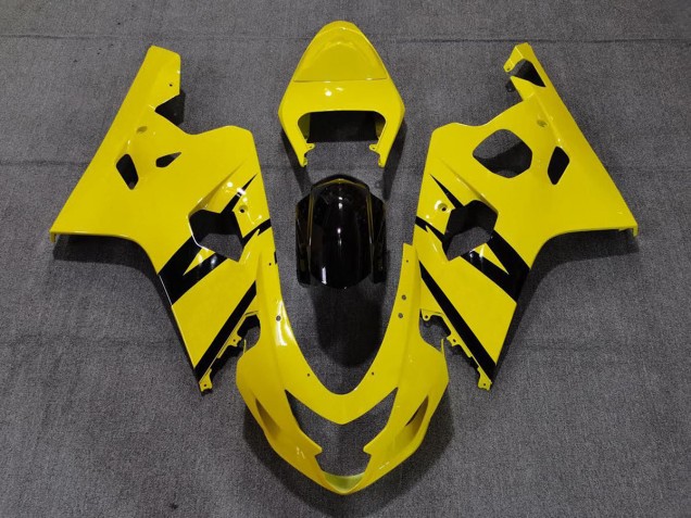 2004-2005 Vibrant Gloss Yellow Custom OEM Style Suzuki GSXR 600-750 Fairings 2004-2005 Vibrant Gloss Yellow Custom OEM Style Suzuki GSXR 600-750 Fairings