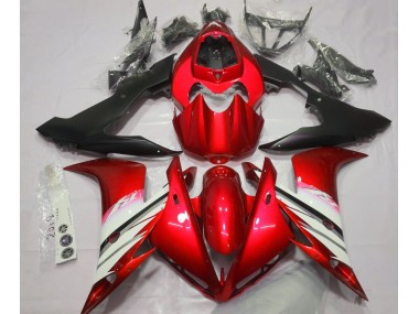 2004-2006 Bright Red & White Yamaha R1 Fairings