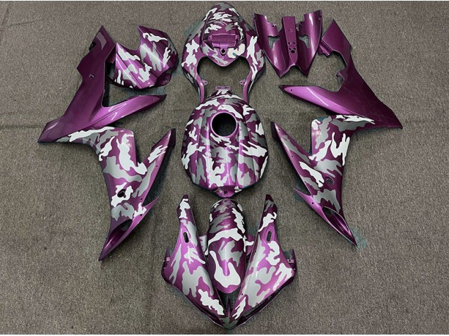2004-2006 Dark Magenta Camo Yamaha R1 Fairings 2004-2006 Dark Magenta Camo Yamaha R1 Fairings