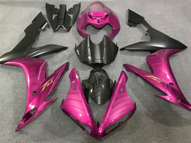 2004-2006 Hot Pink and Carbon Style Yamaha R1 Fairings